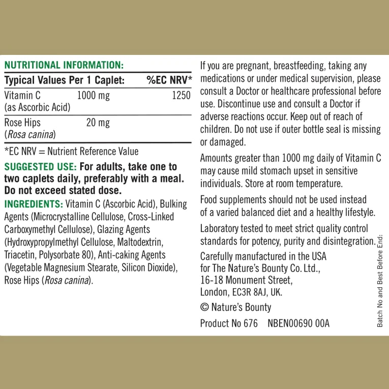 Vitamin-C label