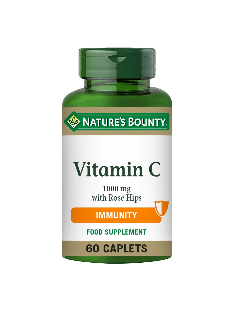 Vitamin C 1000 mg with Rose Hips Caplets - Pack of 60